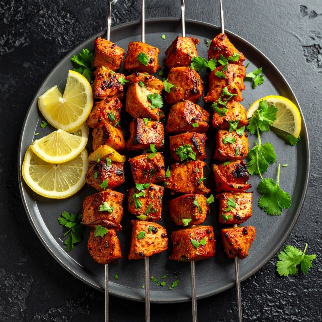 Schnelle, einfach gemachte Hähnchen Chicken Spieße. Würzig lecker. Schritt-für-Schritt Rezept Anleitung