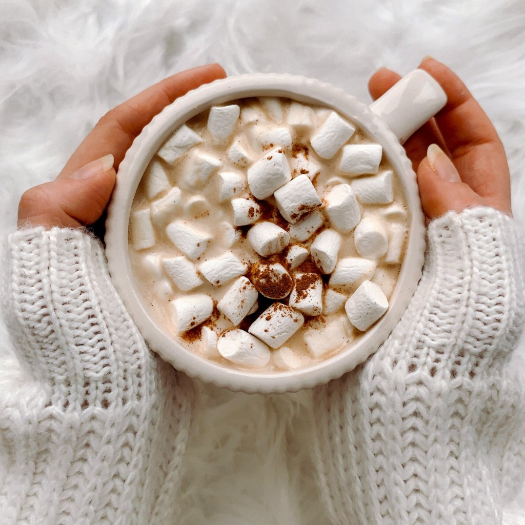 Hot Chocolate mit Marshmallows, Heiße Schokolade Winter und Weihnachten, lecker schnell gemacht. Rezept Anleitung in 5 Minuten fertig für die ganze Familie